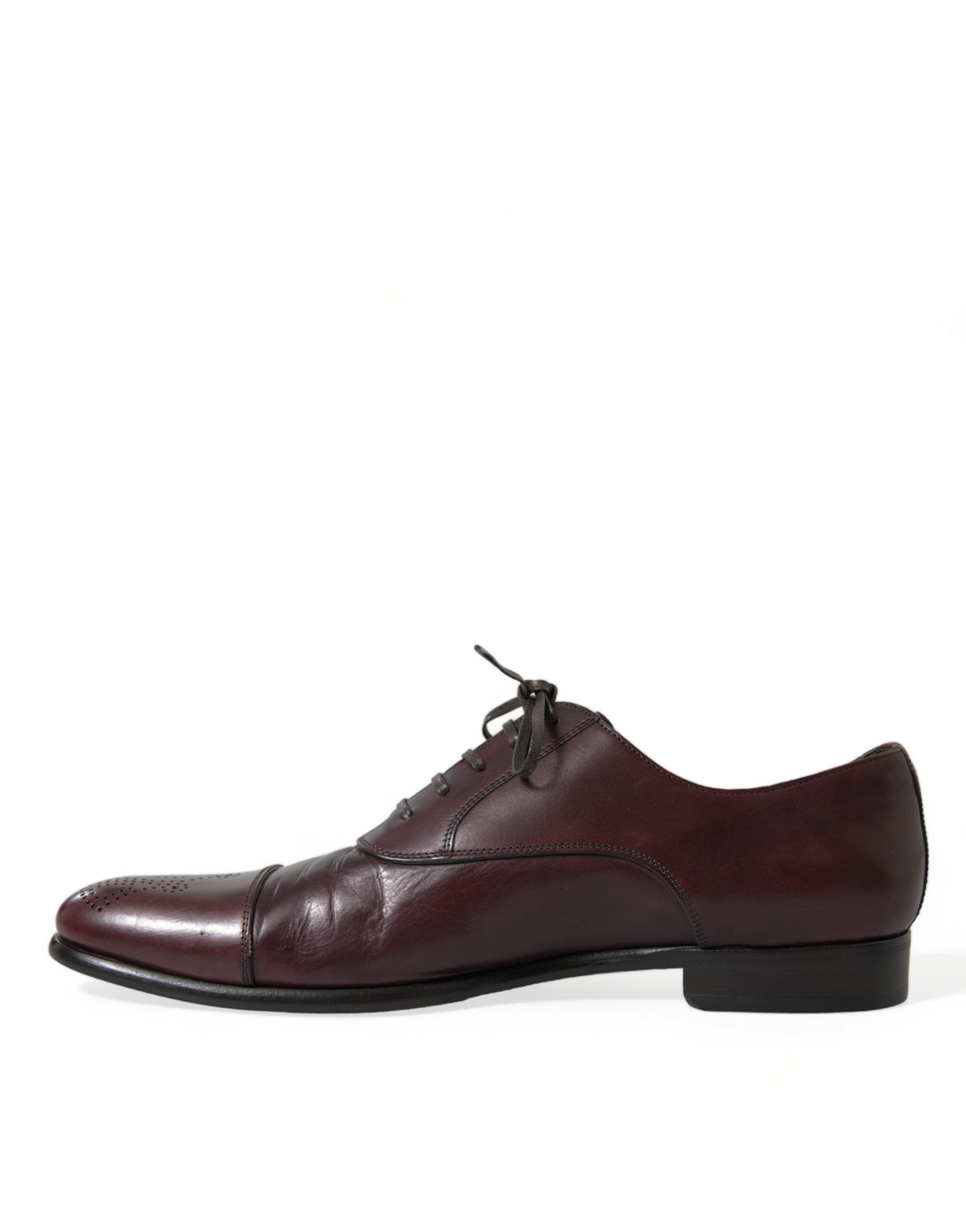 Dolce & Gabbana Bordeaux Leather Men Formal Derby Dress Shoes -   -  Dolce & Gabbana. Dolce & Gabbana Bordeaux Leather Men Formal Derby Dress Shoes -   -  Dolce & Gabbana.