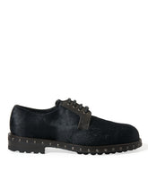 Dolce & Gabbana Black Stable Fur Derby SAN PIETRO Dress Shoes -   -  Dolce & Gabbana.
