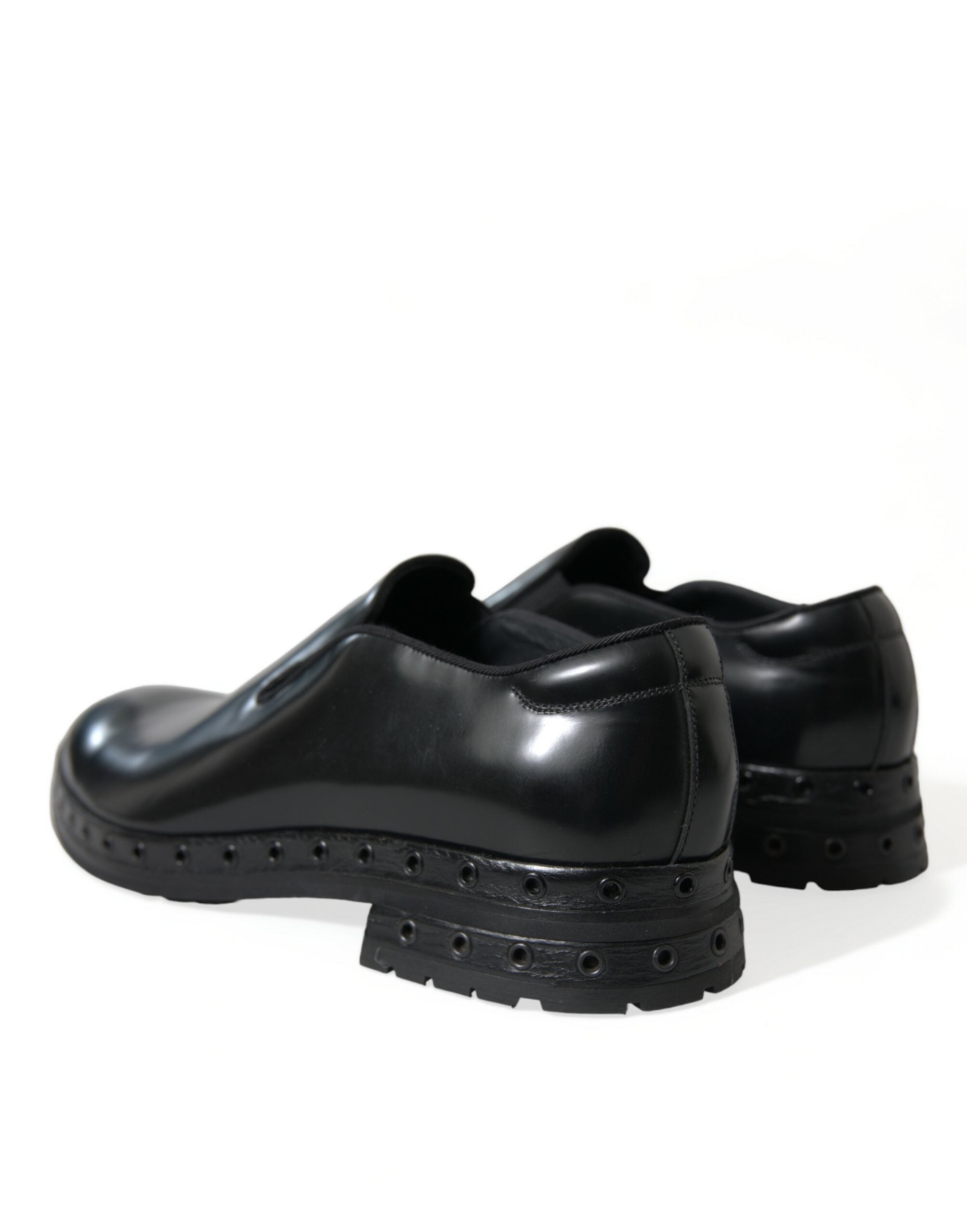 Dolce & Gabbana Black Leather Studded Loafers Dress Shoes -   -  Dolce & Gabbana. Dolce & Gabbana Black Leather Studded Loafers Dress Shoes -   -  Dolce & Gabbana.