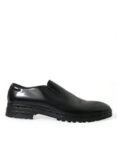 Dolce & Gabbana Black Leather Studded Loafers Dress Shoes -   -  Dolce & Gabbana.
