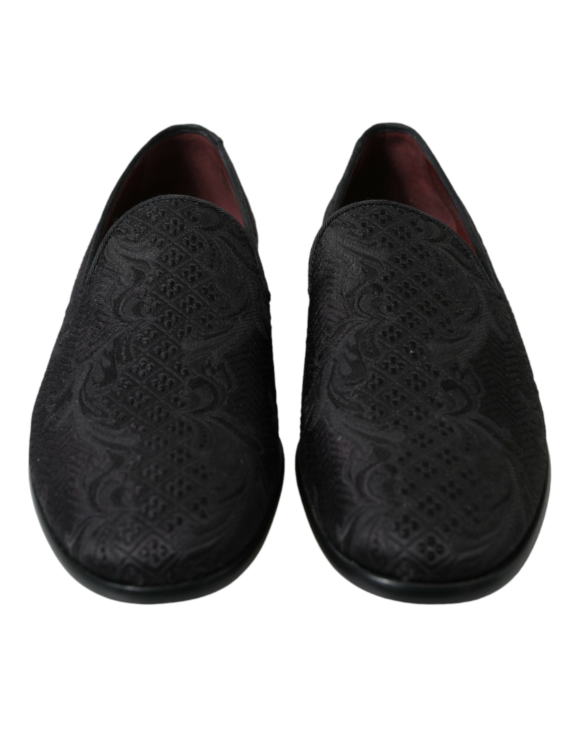 Dolce & Gabbana Black Brocade Men Slip On Loafer Dress Shoes -   -  Dolce & Gabbana. Dolce & Gabbana Black Brocade Men Slip On Loafer Dress Shoes -   -  Dolce & Gabbana.