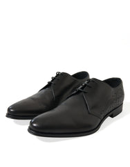 Dolce & Gabbana Black Leather Lace Up Formal Derby Dress Shoes -   -  Dolce & Gabbana.