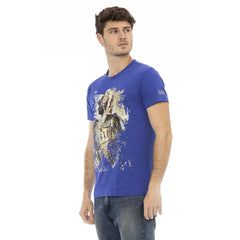 Trussardi Action Blue Cotton Men T-Shirt -   -  Trussardi Action.