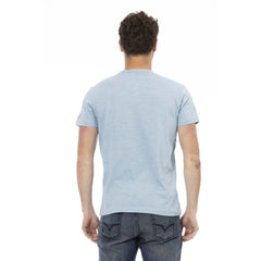 Trussardi Action Light Blue Cotton Men T-Shirt -   -  Trussardi Action.