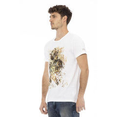Trussardi Action White Cotton Men T-Shirt - - Trussardi Action.