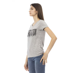 Trussardi Action Gray Cotton Women T-Shirt -   -  Trussardi Action.