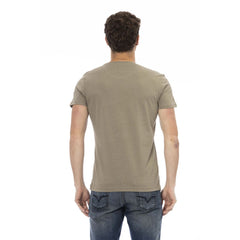 Trussardi Action Green Cotton Men T-Shirt - - Trussardi Action.
