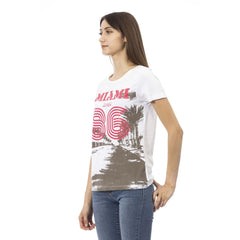 Trussardi Action White Cotton Women T-Shirt -   -  Trussardi Action.
