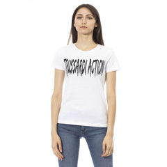 Trussardi Action White Cotton Women T-Shirt -   -  Trussardi Action.