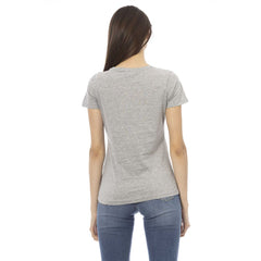 Trussardi Action Gray Cotton Women T-Shirt -   -  Trussardi Action.