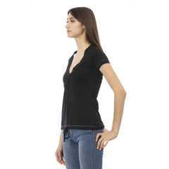 Trussardi Action Black Cotton Women T-Shirt -   -  Trussardi Action.