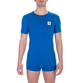 Bikkembergs Blue Cotton Men T-Shirt -   -  Bikkembergs.