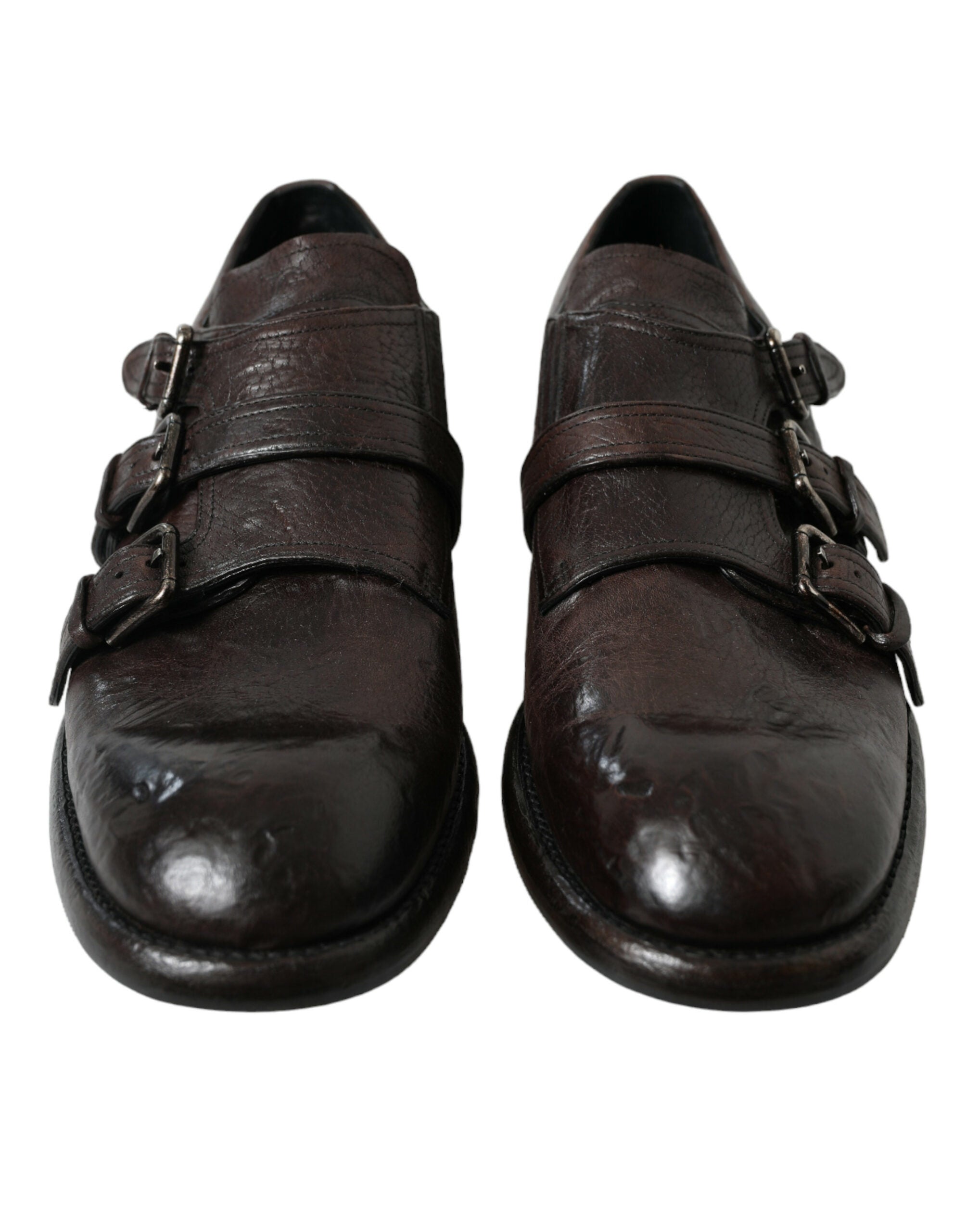 Dolce & Gabbana Brown Leather Strap Formal Dress Shoes -   -  Dolce & Gabbana. Dolce & Gabbana Brown Leather Strap Formal Dress Shoes -   -  Dolce & Gabbana.