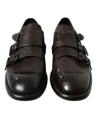 Dolce & Gabbana Brown Leather Strap Formal Dress Shoes -   -  Dolce & Gabbana.