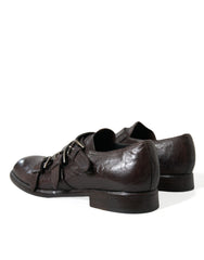 Dolce & Gabbana Brown Leather Strap Formal Dress Shoes -   -  Dolce & Gabbana.