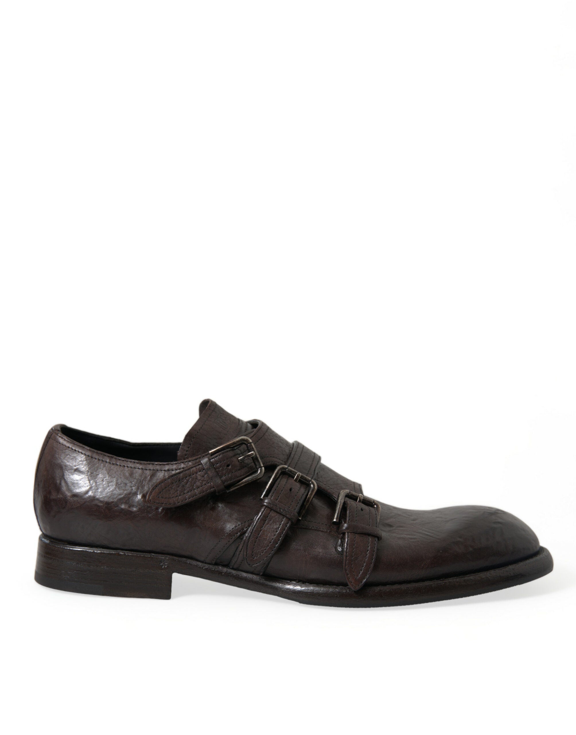 Dolce & Gabbana Brown Leather Strap Formal Dress Shoes -   -  Dolce & Gabbana.