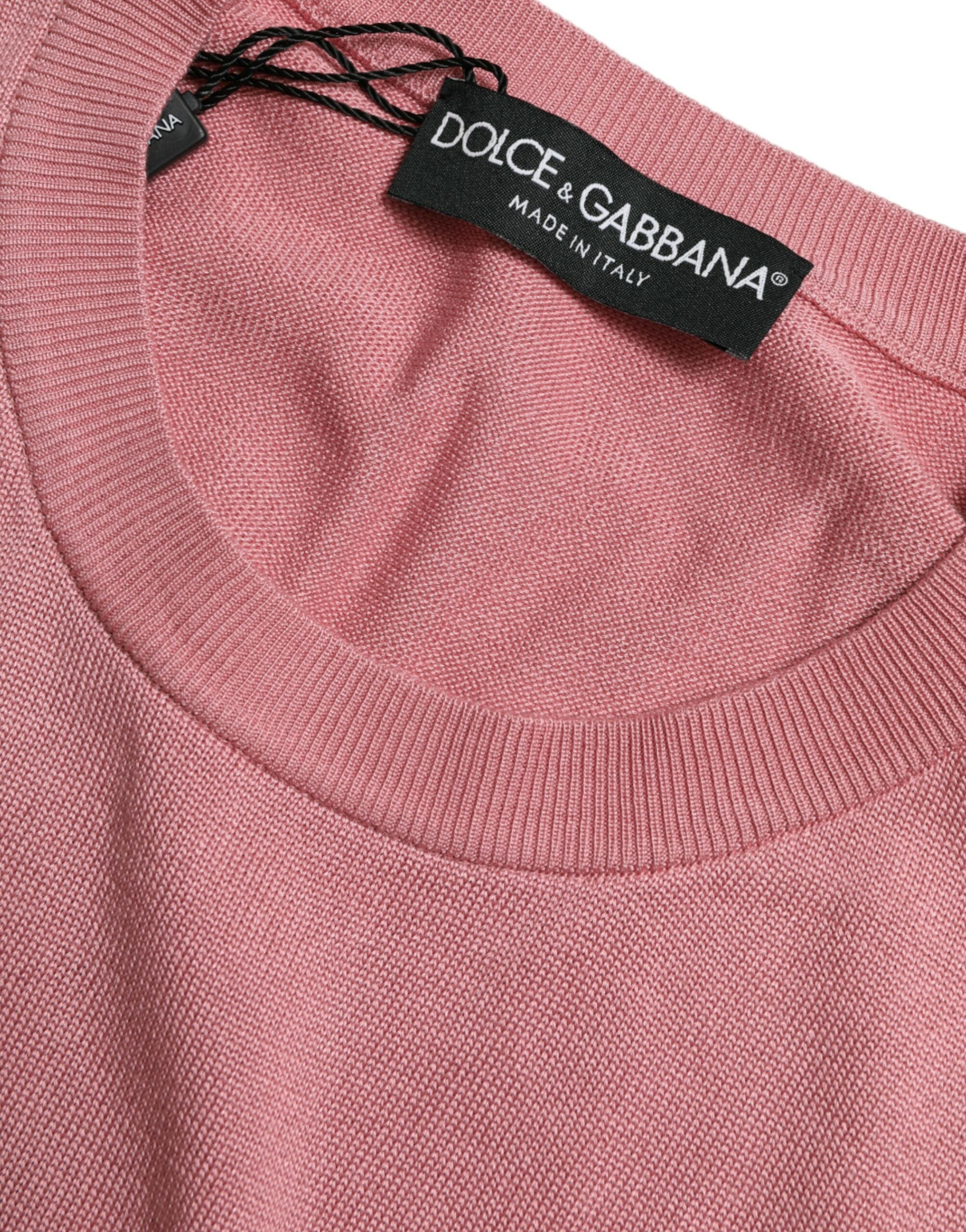 Dolce & Gabbana Pink Crew Neck Cropped Sleeveless Tank Top -   -  Dolce & Gabbana. Dolce & Gabbana Pink Crew Neck Cropped Sleeveless Tank Top -   -  Dolce & Gabbana.