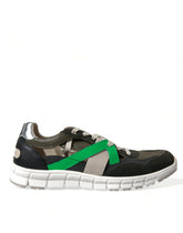 Dolce & Gabbana Multicolor Leather Suede Low Top Sneakers Shoes -   -  Dolce & Gabbana.