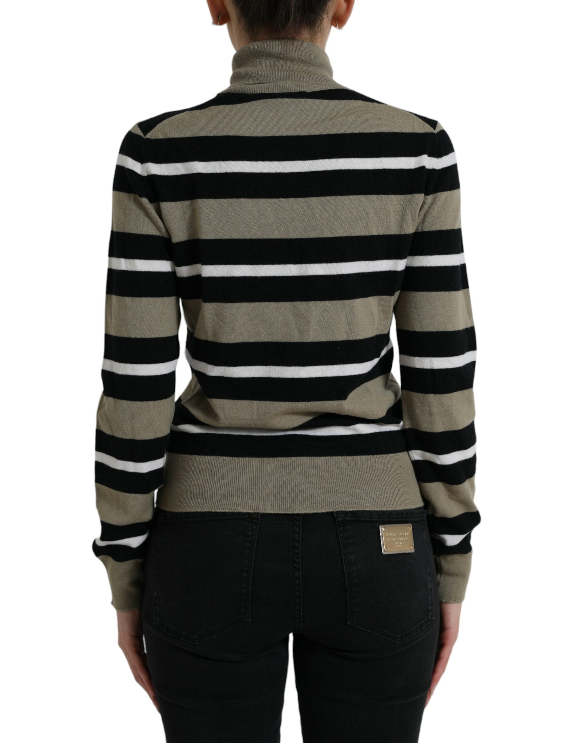 Dolce & Gabbana Multicolor Stripe Wool Logo Pullover Sweater -   -  Dolce & Gabbana. Dolce & Gabbana Multicolor Stripe Wool Logo Pullover Sweater -   -  Dolce & Gabbana.