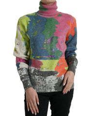 Dolce & Gabbana Multicolor Mohair Turtleneck Pullover Sweater -   -  Dolce & Gabbana.