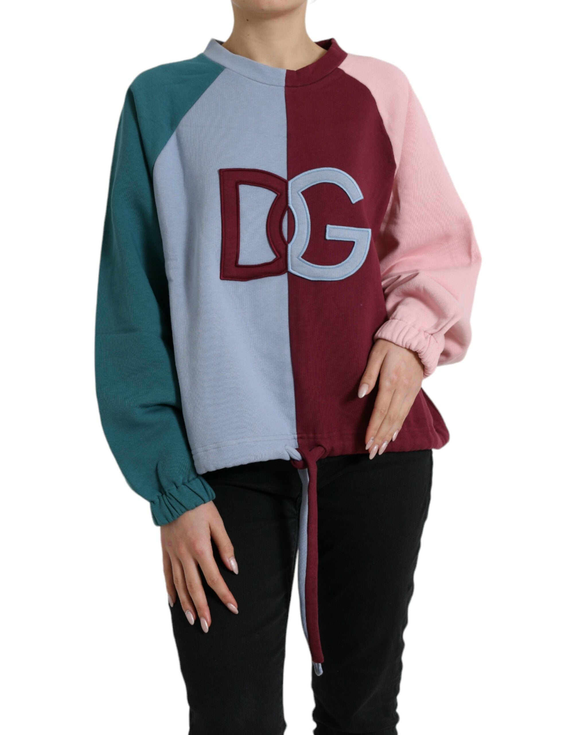 Dolce & Gabbana Multicolor Cotton Crewneck Pullover Sweater -   -  Dolce & Gabbana.