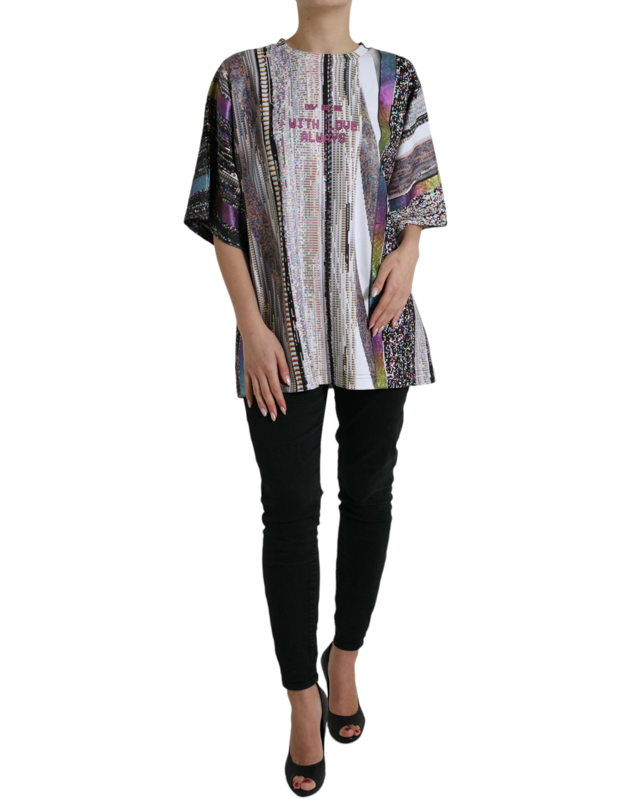 Dolce & Gabbana Multicolor With Love Always Print T-shirt -   -  Dolce & Gabbana.