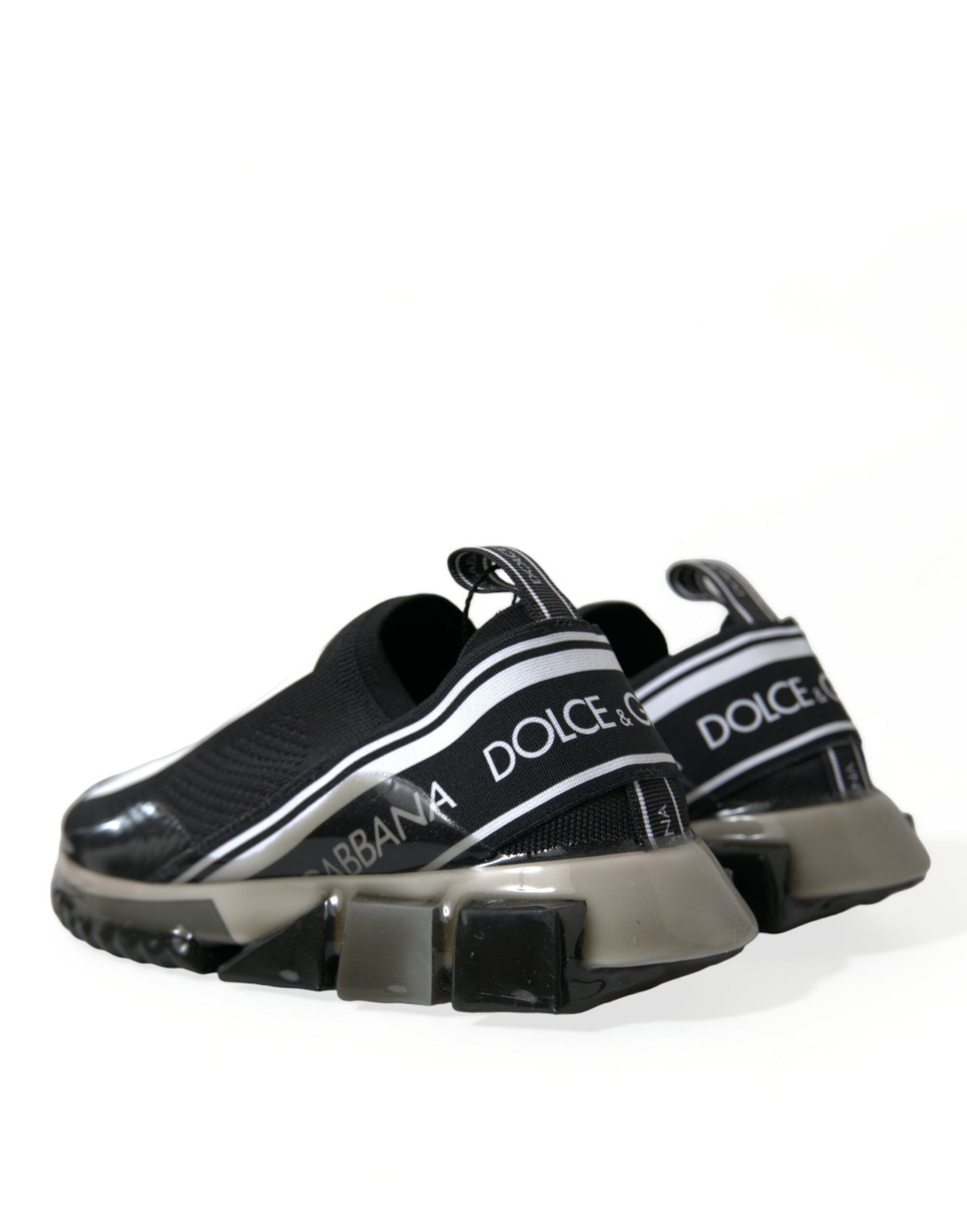 Dolce & Gabbana Black White Slip On Sneakers Sorrento Shoes -   -  Dolce & Gabbana. Dolce & Gabbana Black White Slip On Sneakers Sorrento Shoes -   -  Dolce & Gabbana.