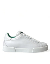 Dolce & Gabbana White Green Leather Portofino Sneakers Shoes -   -  Dolce & Gabbana.