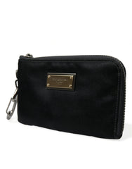 Dolce & Gabbana Black Nylon Logo Plaque Keyring Pouch Clutch Bag -   -  Dolce & Gabbana.