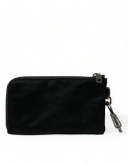 Dolce & Gabbana Black Nylon Logo Plaque Keyring Pouch Clutch Bag -   -  Dolce & Gabbana.