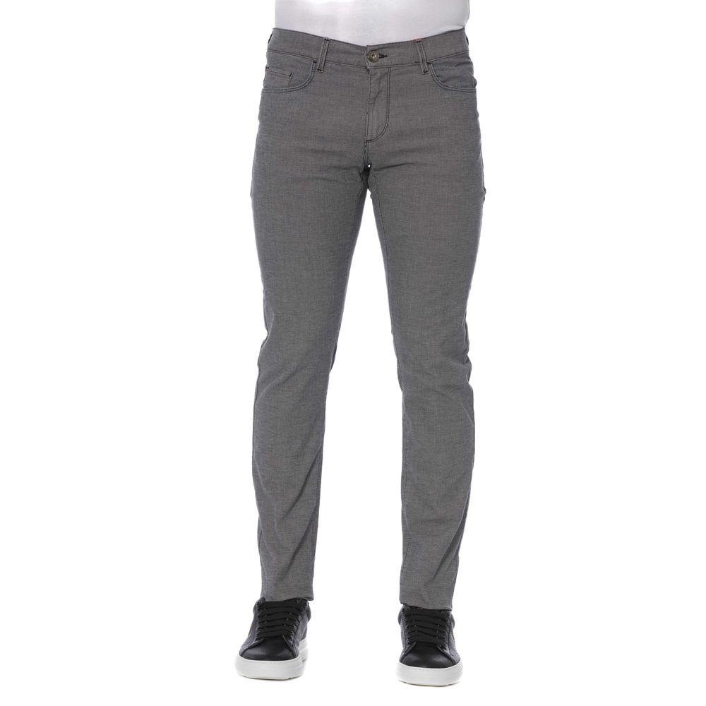 Trussardi Jeans Gray Cotton Men Pant -   -  Trussardi Jeans.