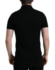 Dolce & Gabbana Black Logo Collared Short Sleeve T-shirt -   -  Dolce & Gabbana.