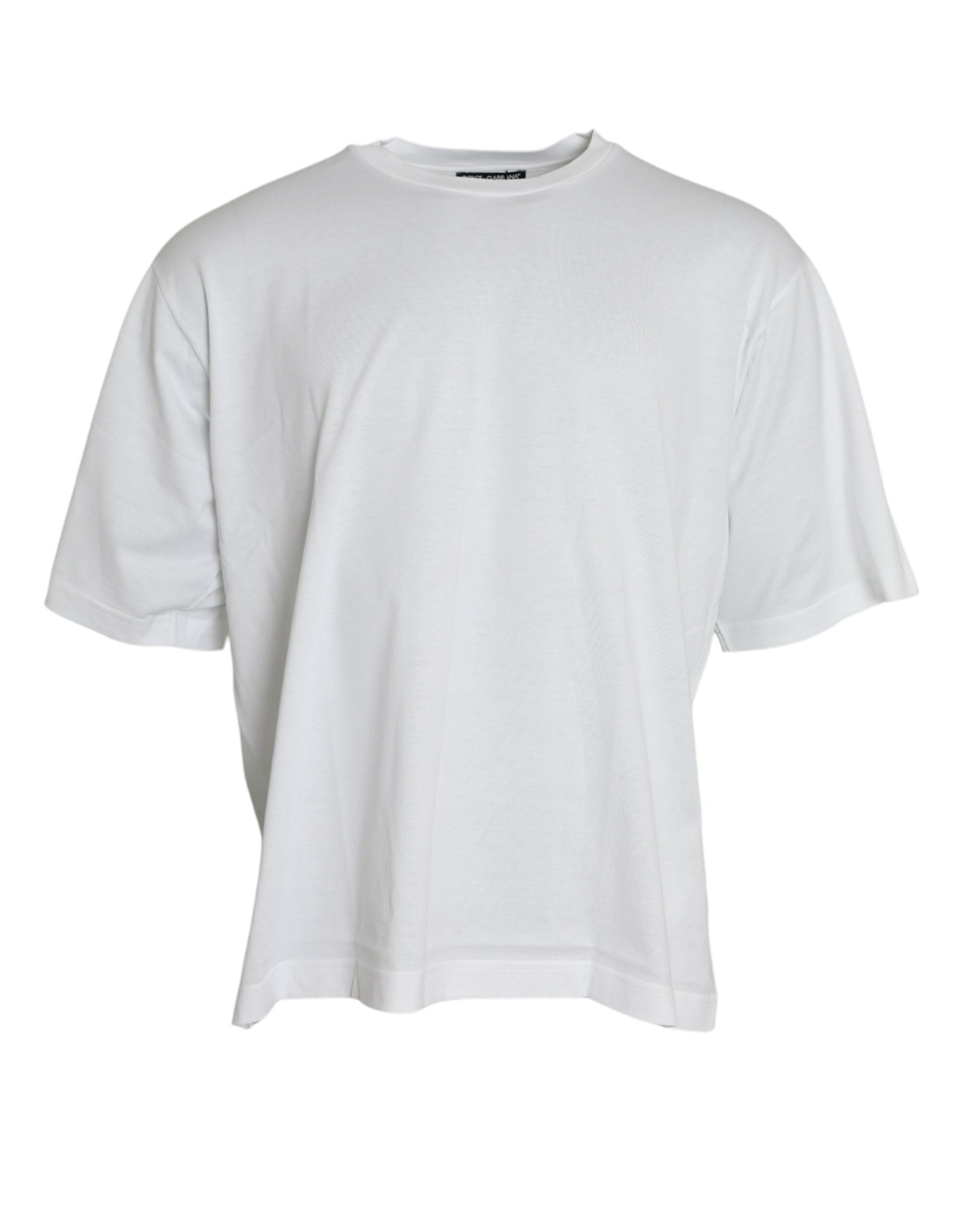 Dolce & Gabbana White Cotton Short Sleeves Crewneck T-shirt -   -  Dolce & Gabbana.