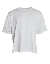 Dolce & Gabbana White Cotton Short Sleeves Crewneck T-shirt -   -  Dolce & Gabbana.