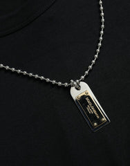 Dolce & Gabbana Black Silver Chain Short Sleeve T-shirt -   -  Dolce & Gabbana.