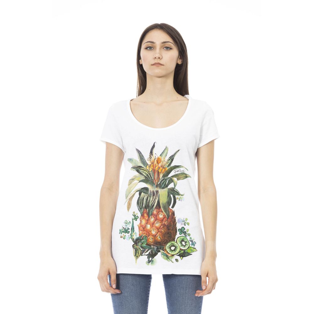 Just Cavalli White Cotton Women T-Shirt -   -  Just Cavalli.