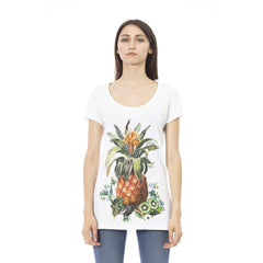 Just Cavalli White Cotton Women T-Shirt -   -  Just Cavalli.