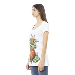 Just Cavalli White Cotton Women T-Shirt -   -  Just Cavalli.