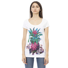 Just Cavalli White Cotton Women T-Shirt -   -  Just Cavalli.
