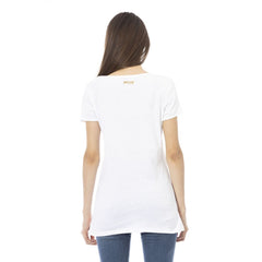 Just Cavalli White Cotton Women T-Shirt -   -  Just Cavalli.