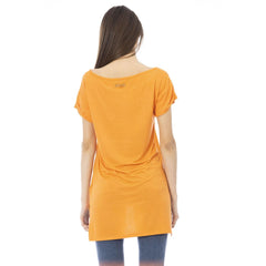 Just Cavalli Orange Cotton Women T-Shirt -   -  Just Cavalli.