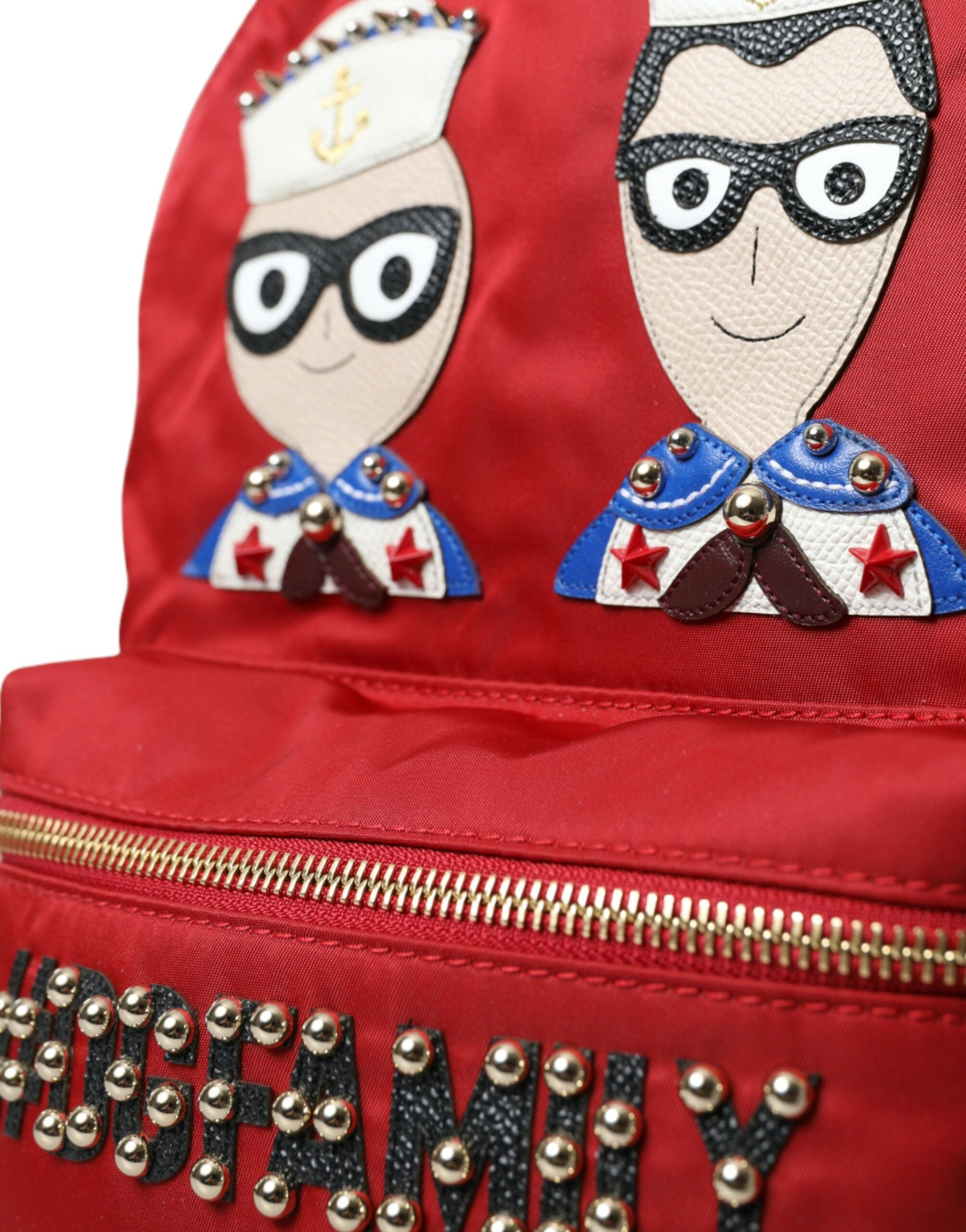 Dolce & Gabbana Red #DGFAMILY Embellished Backpack VULCANO Bag -  Luxury Handbags for Women -  Dolce & Gabbana. Dolce & Gabbana Red #DGFAMILY Embellished Backpack VULCANO Bag -  Luxury Handbags for Women -  Dolce & Gabbana.