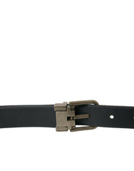 Dolce & Gabbana Black Goat Leather Antique Metal Buckle Belt -   -  Dolce & Gabbana.