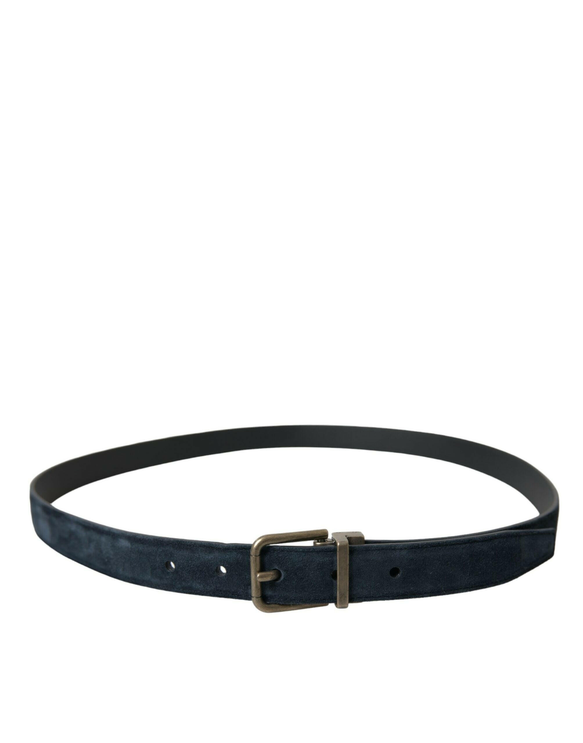 Dolce & Gabbana Blue Suede Leather Gold Metal Buckle Belt -   -  Dolce & Gabbana. Dolce & Gabbana Blue Suede Leather Gold Metal Buckle Belt -   -  Dolce & Gabbana.