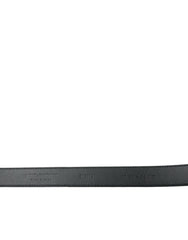 Dolce & Gabbana Black Suede Leather Gold Metal Buckle Belt -   -  Dolce & Gabbana.