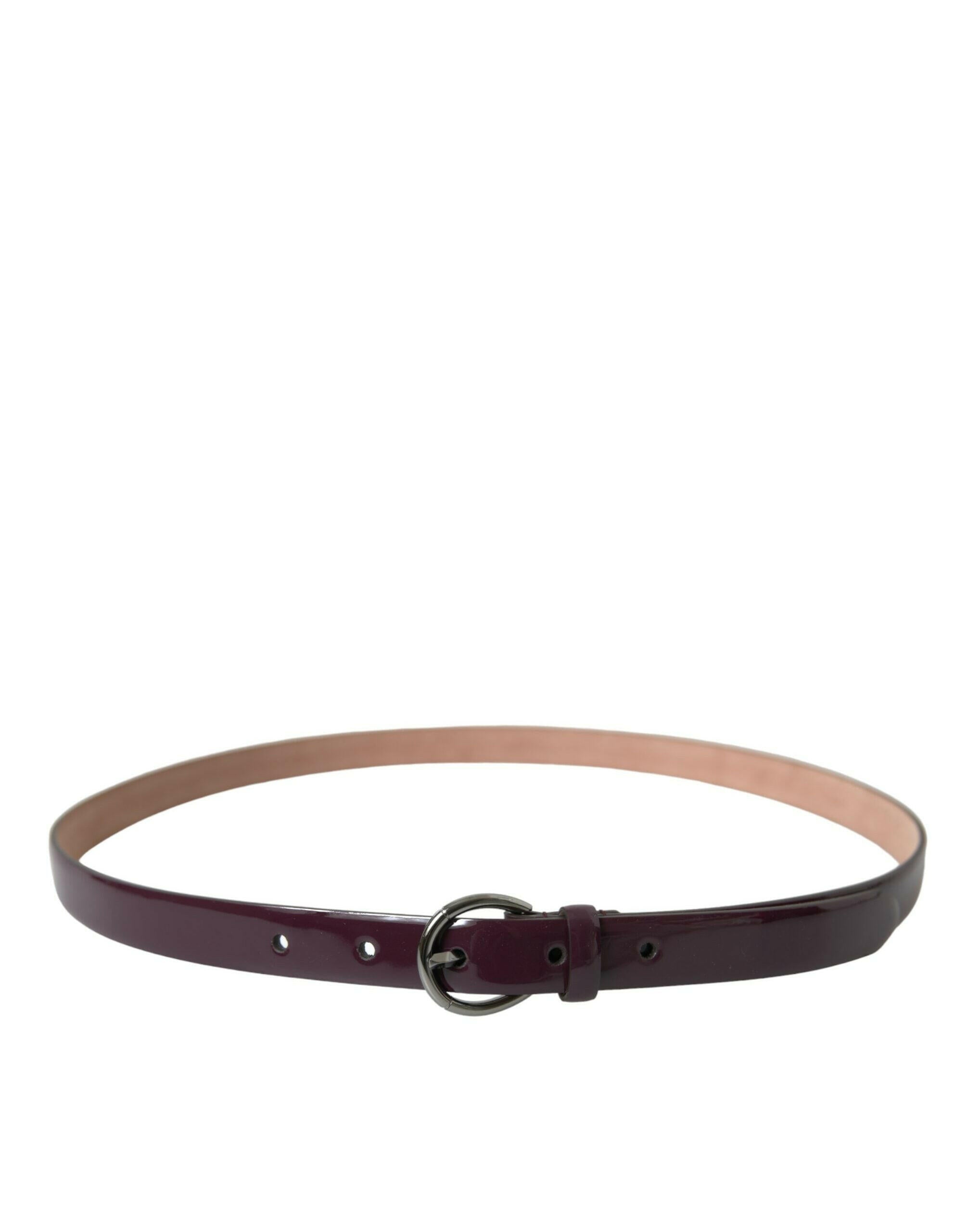 Dolce & Gabbana Maroon Leather Silver Metal Buckle Belt -   -  Dolce & Gabbana. Dolce & Gabbana Maroon Leather Silver Metal Buckle Belt -   -  Dolce & Gabbana.