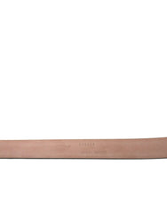 Dolce & Gabbana Maroon Leather Silver Metal Buckle Belt -   -  Dolce & Gabbana.