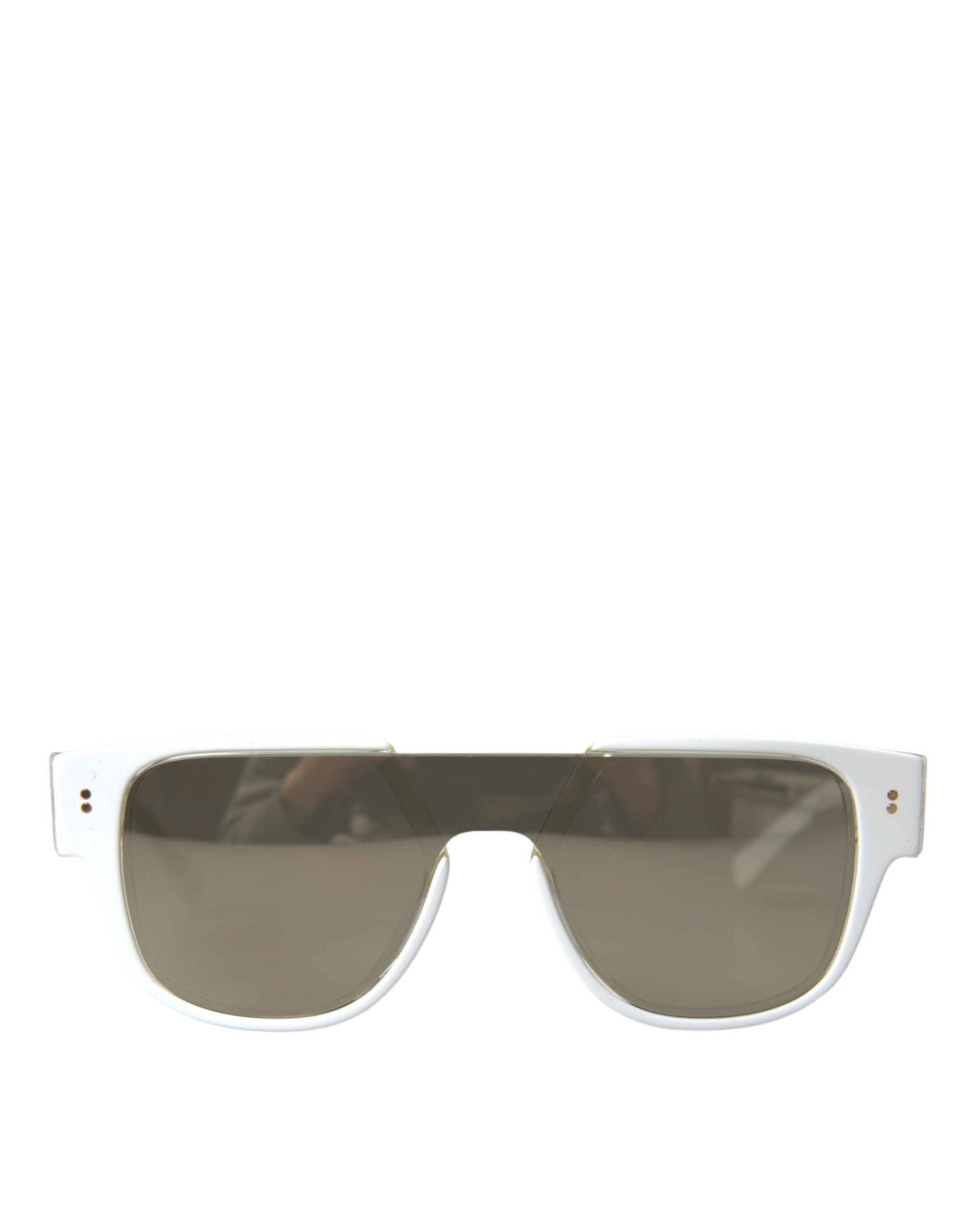 Dolce & Gabbana White Acetate Mirror Lenses DG4356 Sunglasses -  Jewellery, Women -  Dolce & Gabbana.