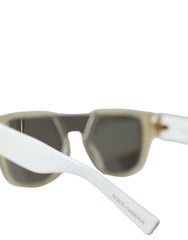 Dolce & Gabbana White Acetate Mirror Lenses DG4356 Sunglasses -  Jewellery, Women -  Dolce & Gabbana.