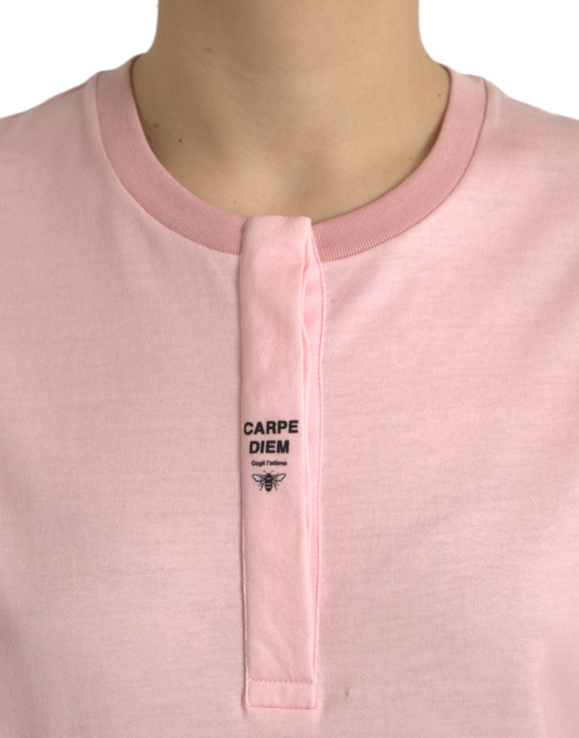 Dolce & Gabbana Pink Floral Print Cotton Short Sleeves T-shirt -   -  Dolce & Gabbana. Dolce & Gabbana Pink Floral Print Cotton Short Sleeves T-shirt -   -  Dolce & Gabbana.